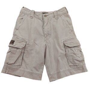 Abercrombie & Fitch Cargo Shorts Kids Boys 8 Khaki Cotton Casual Outdoor